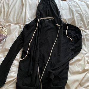 Brandy Melville soft zip up hoodie
